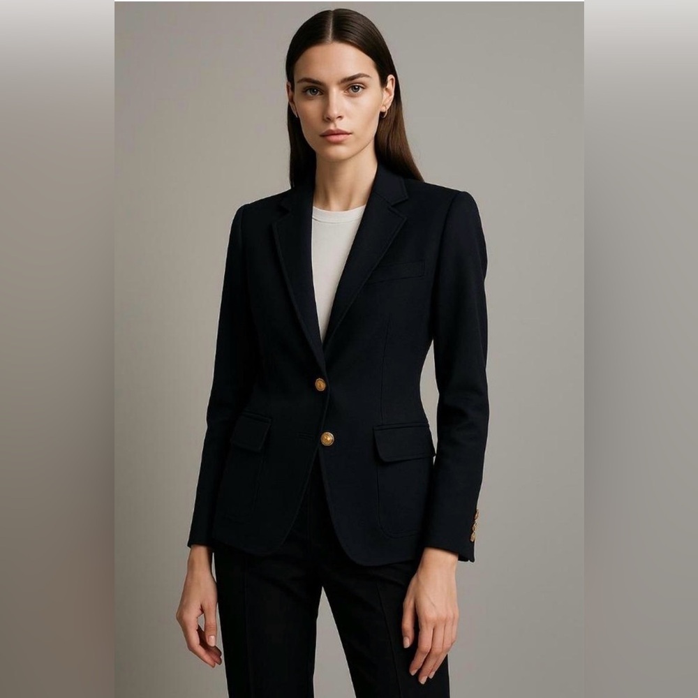 J.Crew Rhodes Italian Wool Black Blazer
Size 2